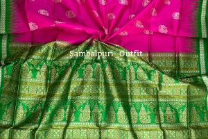 Premium bomkai silk saree 