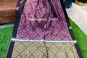 Exclusive designer ikkat silk saree 