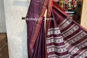 Exclusive Gopalpuri tusser silk saree 